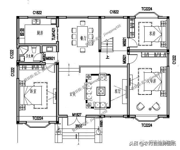 從這4套別墅設計中就能看出南北差異，第3套南北都可建