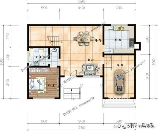 從這4套別墅設計中就能看出南北差異，第3套南北都可建