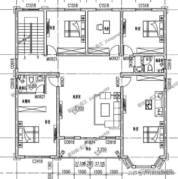 從這4套別墅設計中就能看出南北差異，第3套南北都可建