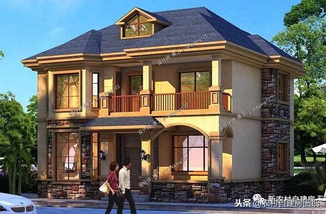 7套100平左右的農村別墅設計圖紙，4套二層3套三層，小戶型精致實用！