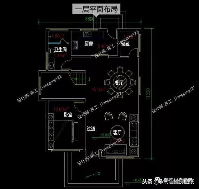 7套100平左右的農村別墅設計圖紙，4套二層3套三層，小戶型精致實用！