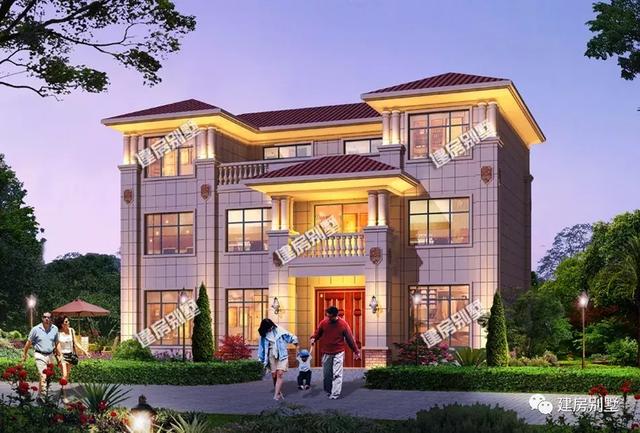 16×9米三層農村別墅設計方案，光臥室就是12個，氣派又實用