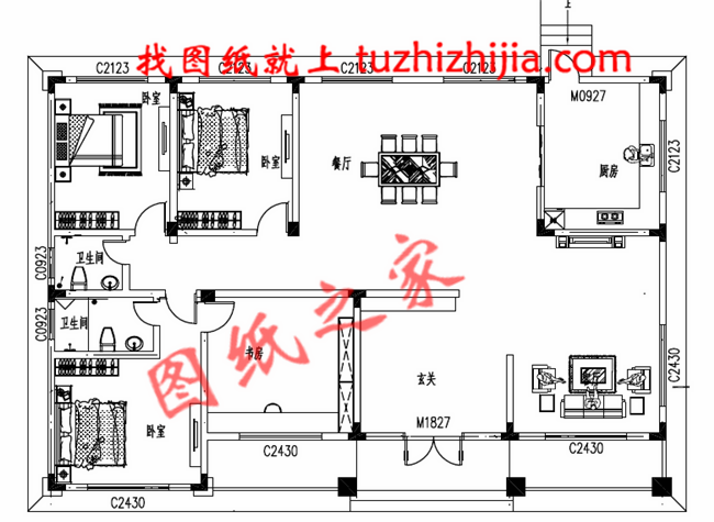 農(nóng)村12萬(wàn)自建一層平房設(shè)計(jì)圖，讓父母的養(yǎng)老生活溫馨舒適！