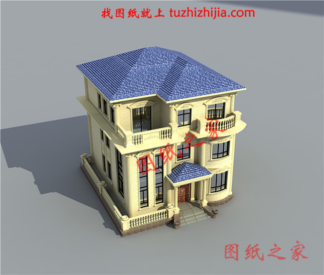 2026年新款別墅外觀圖三層戶型設計，適合人口較多的家庭修建！