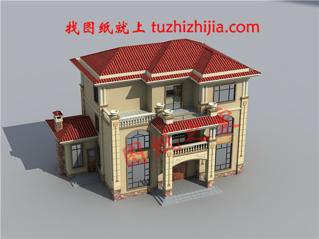 2026年新款別墅外觀圖三層戶型設計，適合人口較多的家庭修建！