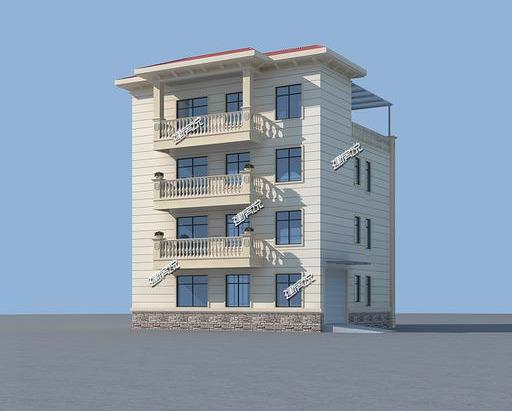 歐式豪華四層別墅設計圖，外型非常漂亮，建一棟在村里絕對拉風