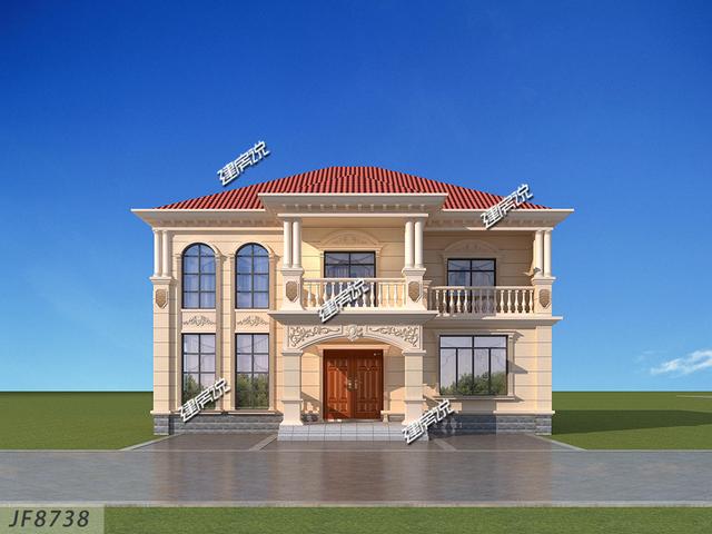 小宅基地就應該這樣建房，這3套二層別墅設計好看極了，豪宅既視感爆棚