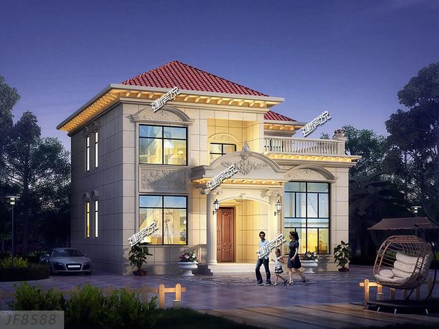 小宅基地就應該這樣建房，這3套二層別墅設計好看極了，豪宅既視感爆棚