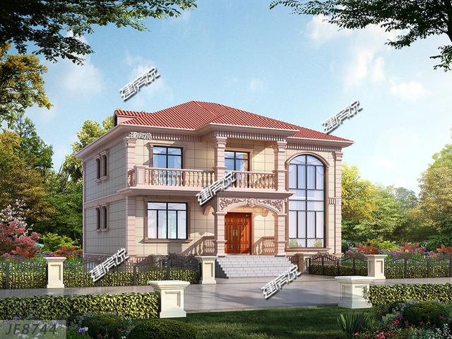 小宅基地就應該這樣建房，這3套二層別墅設計好看極了，豪宅既視感爆棚