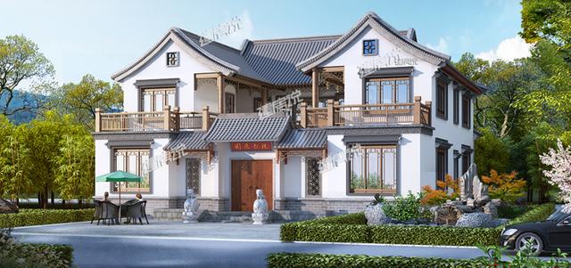 適合農村大家庭建造的四合院別墅設計圖，顏值高造價低，非常經濟實用！