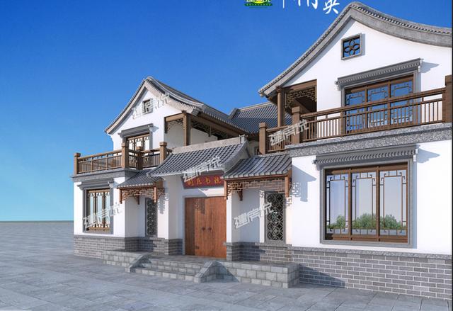 適合農村大家庭建造的四合院別墅設計圖，顏值高造價低，非常經濟實用！