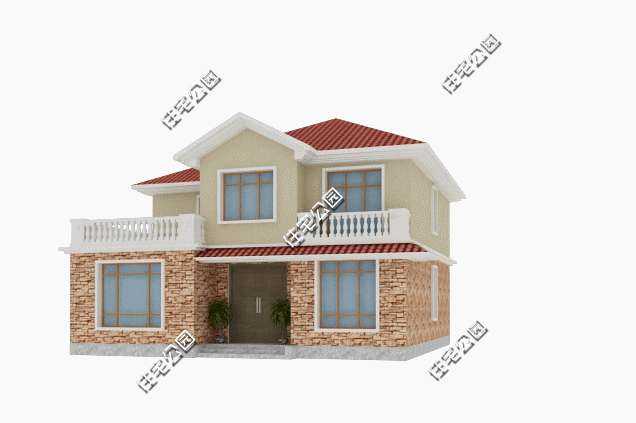 12x12米農村二層別墅設計圖，大堂屋、5室2廳，適合養老生活