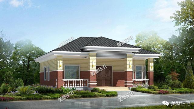 三款農村平層別墅設計圖，2廳4臥造價10萬起，1最好看2帶院子