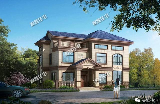 8套新農(nóng)村小二層別墅設(shè)計圖，設(shè)計都帶陽臺，毛坯造價30萬左右