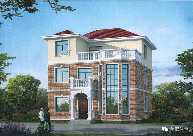 12×10米歐式別墅設計，一套二層、兩套三層，這樣的設計50年不過時