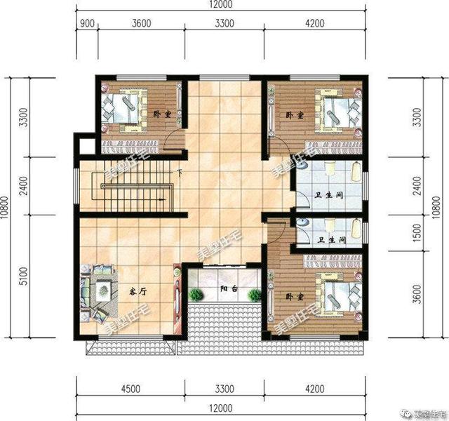 12×10米歐式別墅設計，一套二層、兩套三層，這樣的設計50年不過時