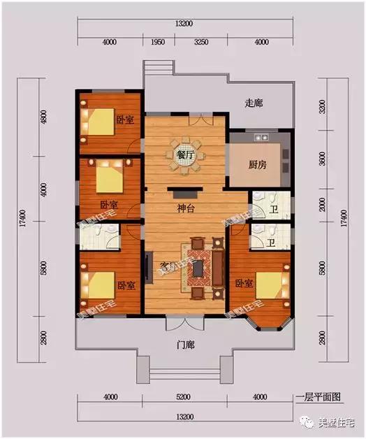 一層經典實用別墅設計圖，最低15萬建造，人人見了都喜歡。
