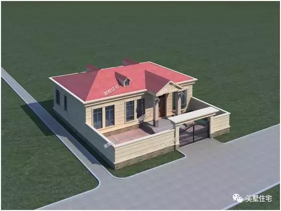 一層經典實用別墅設計圖，最低15萬建造，人人見了都喜歡。