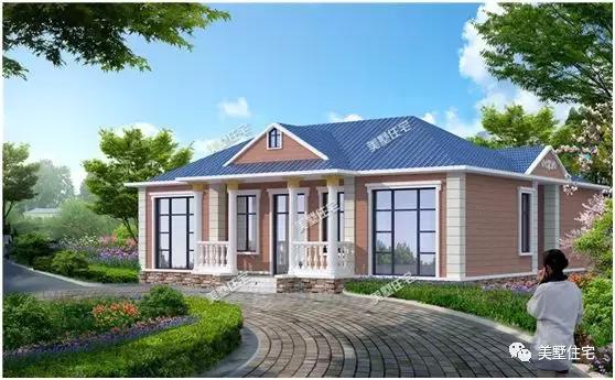 一層經典實用別墅設計圖，最低15萬建造，人人見了都喜歡。