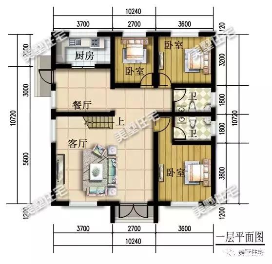 一層經典實用別墅設計圖，最低15萬建造，人人見了都喜歡。