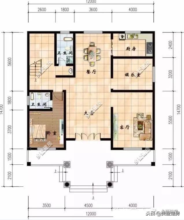 46萬打造三層簡歐別墅設計圖，多個小陽臺，經濟實惠又耐看！