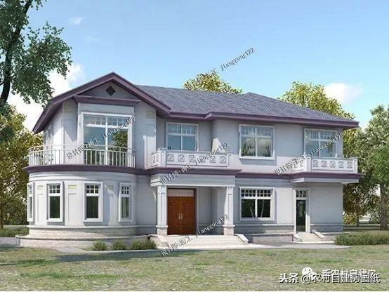 四款進深9米的經典二層別墅自建房，占地中等，布局合理，溫馨感十足！