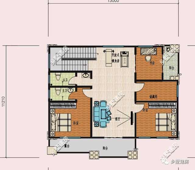 136平農(nóng)村三層別墅，經(jīng)典時(shí)尚，優(yōu)雅別致，是熙攘人群中的心靈療養(yǎng)院！
