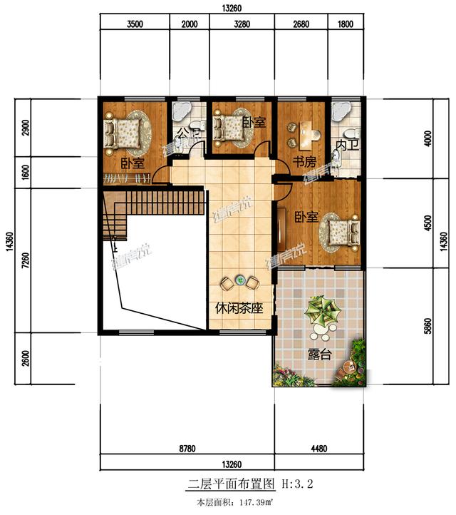 二層精致鄉村別墅，帶有院子和車庫，30萬就能享受庭院生活！