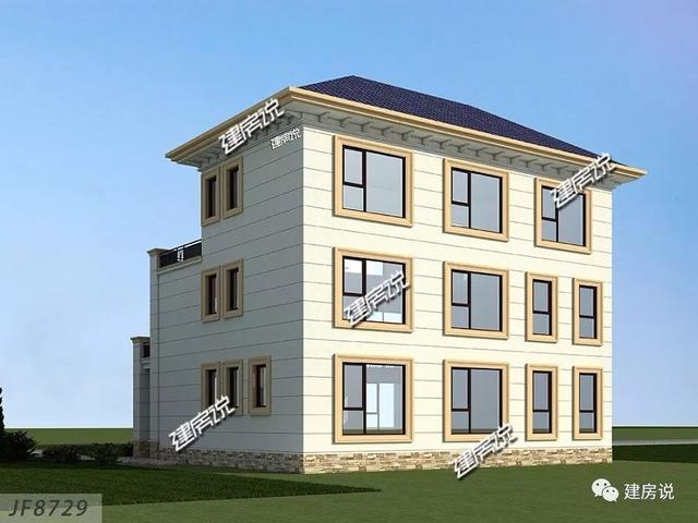 精美的農村三層別墅，42萬就能建一棟漂亮的別墅，過著瀟灑的生活。