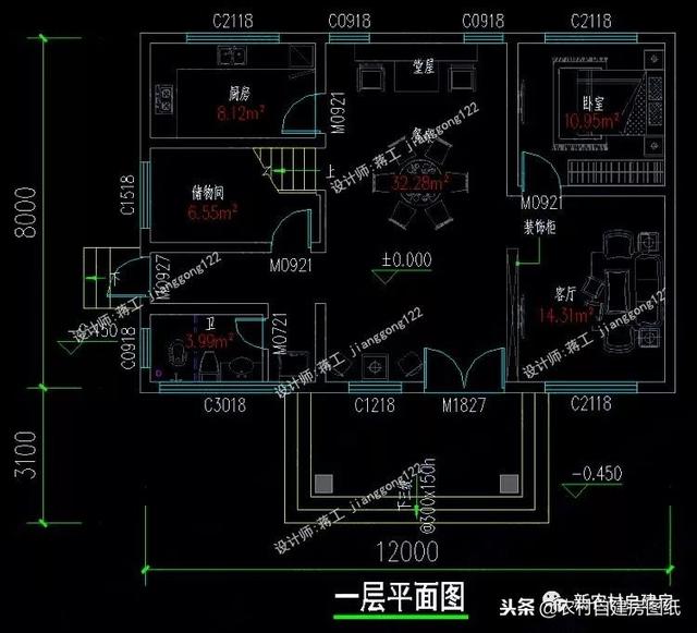 6套140平以內的農村三層別墅設計圖，戶型趕緊選好了，明年就開工建房吧。