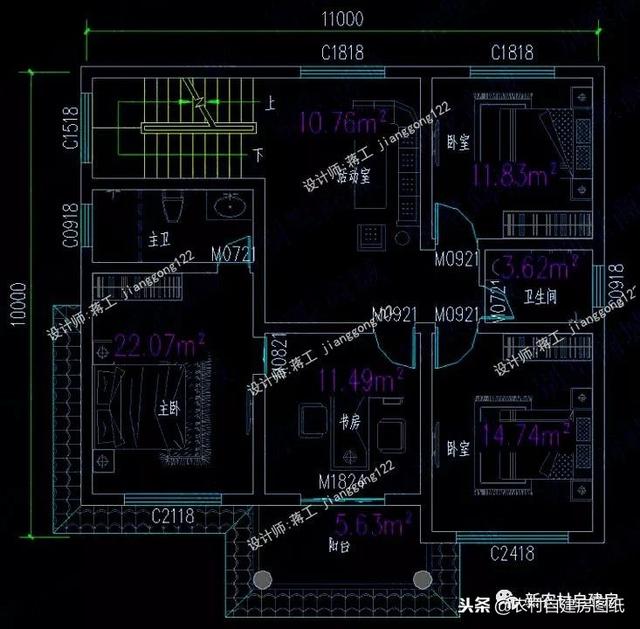 6套140平以內的農村三層別墅設計圖，戶型趕緊選好了，明年就開工建房吧。