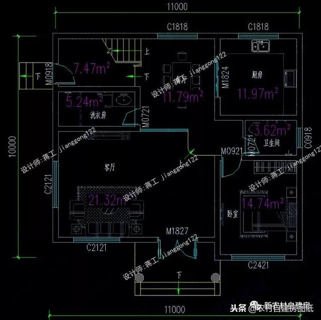 6套140平以內的農村三層別墅設計圖，戶型趕緊選好了，明年就開工建房吧。