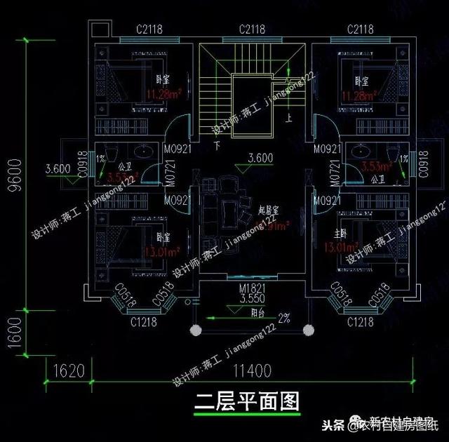 6套140平以內的農村三層別墅設計圖，戶型趕緊選好了，明年就開工建房吧。