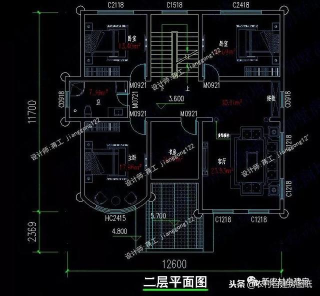 6套140平以內的農村三層別墅設計圖，戶型趕緊選好了，明年就開工建房吧。