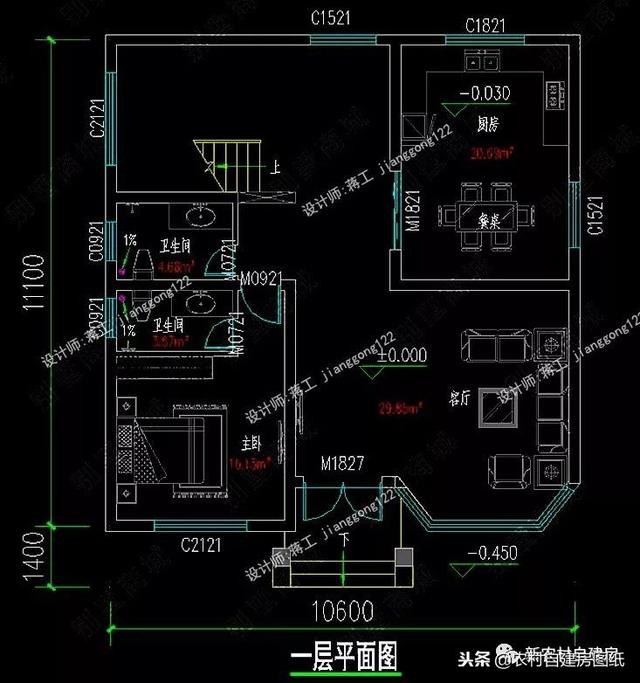 6套140平以內的農村三層別墅設計圖，戶型趕緊選好了，明年就開工建房吧。