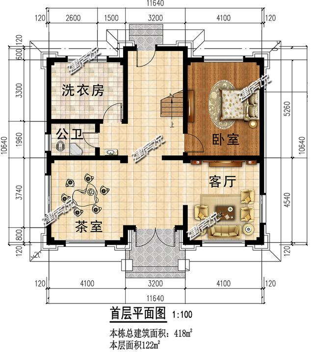 帶挑空客廳的三層歐式樓房設計圖，高端大氣，建一棟絕對賺足面子。