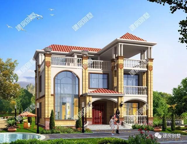 帶復式挑空客廳的兩款農村自建房，造價低，都是精品中的精品。