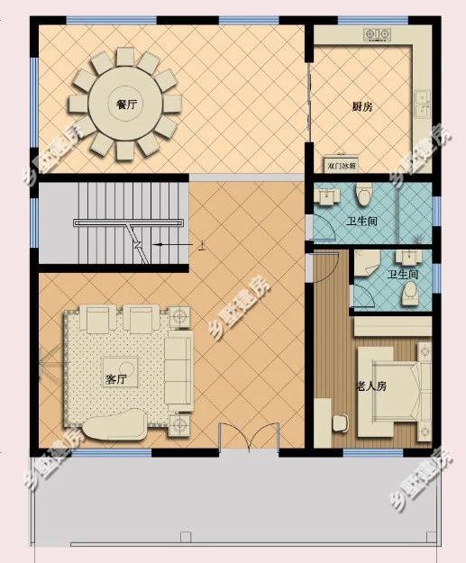 四層經(jīng)典中式別墅設(shè)計(jì)圖，新老元素的混合搭配很漂亮，不比歐式差