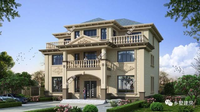 四層經(jīng)典中式別墅設(shè)計(jì)圖，新老元素的混合搭配很漂亮，不比歐式差