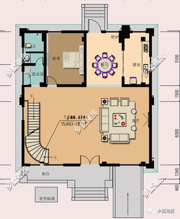 帶超大車庫和挑空客廳的四層別墅設計圖，別墅精致更實用，不比城里的別墅差