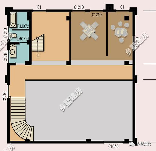 帶超大車庫和挑空客廳的四層別墅設計圖，別墅精致更實用，不比城里的別墅差