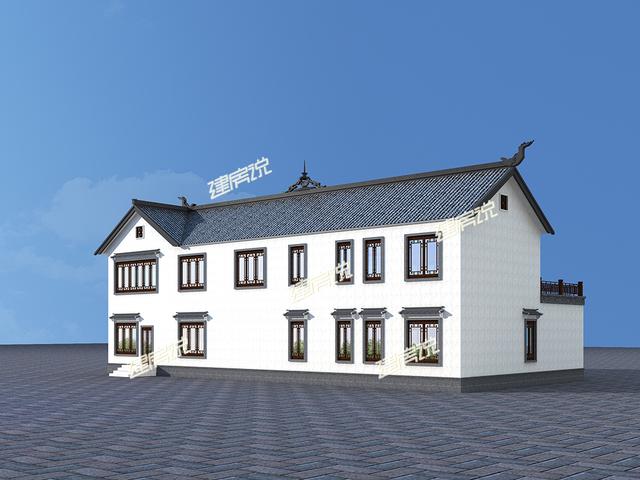 經典二層徽派四合院，在村里建一棟，鄰居看了天天來串門！