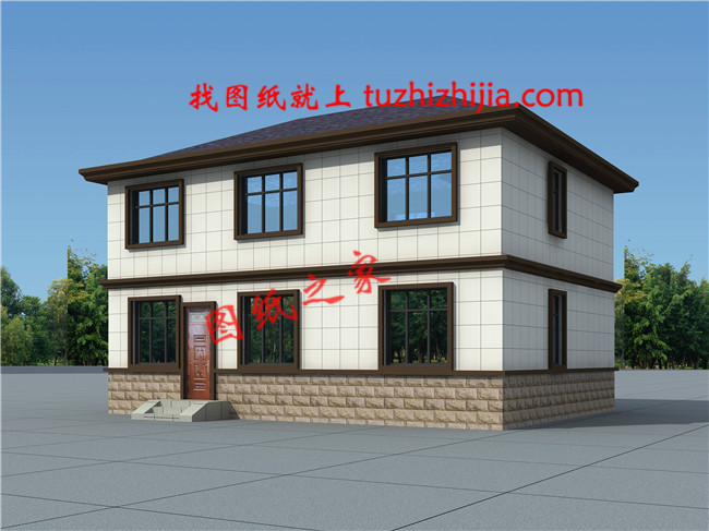 2019新款農(nóng)村15萬(wàn)元二層小樓圖，占地90平米左右