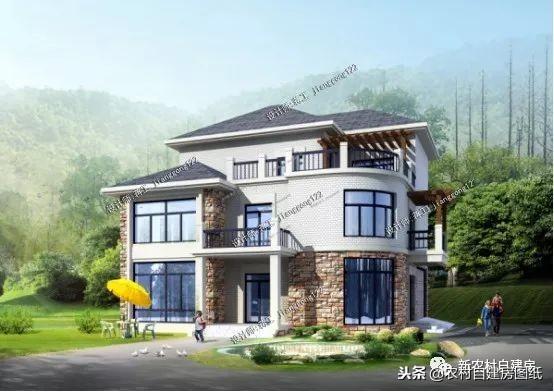 歐式三層小別墅設計圖，精美別墅，物超所值，返鄉建房的建房首選