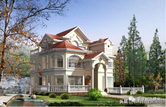 歐式三層小別墅設計圖，精美別墅，物超所值，返鄉建房的建房首選