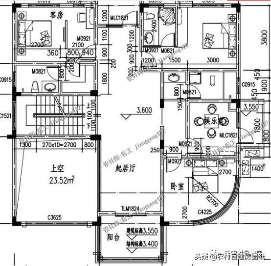 歐式三層小別墅設計圖，精美別墅，物超所值，返鄉建房的建房首選