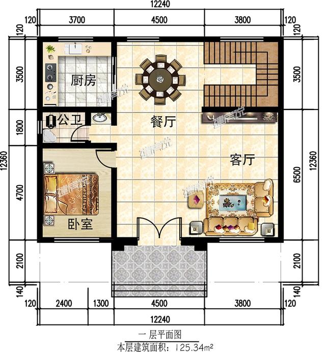 125平三層新中式別墅設計圖，低調不張揚，簡直是小宅基地的福音，建到就是賺到。