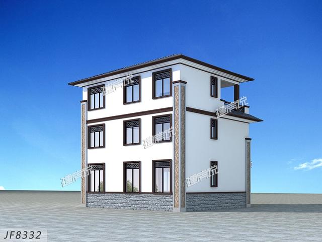 125平三層新中式別墅設計圖，低調不張揚，簡直是小宅基地的福音，建到就是賺到。