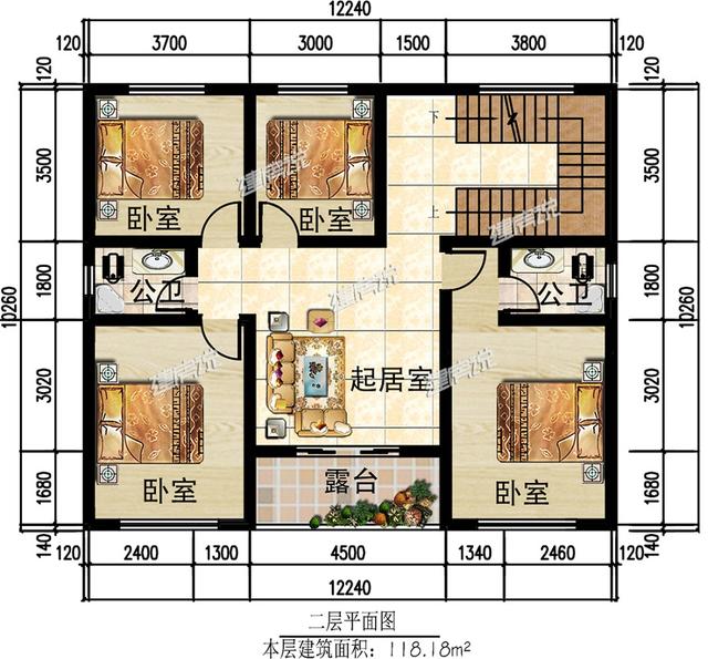 125平三層新中式別墅設計圖，低調不張揚，簡直是小宅基地的福音，建到就是賺到。