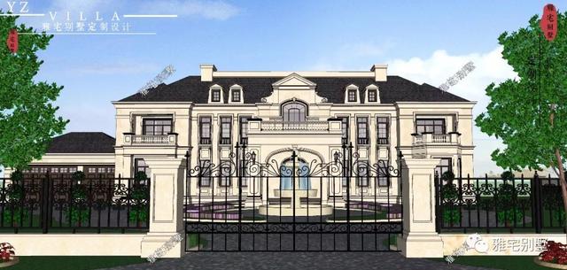 帶半地下室的二層復式樓房設計圖，對稱設計，舒適享受鄉村生活